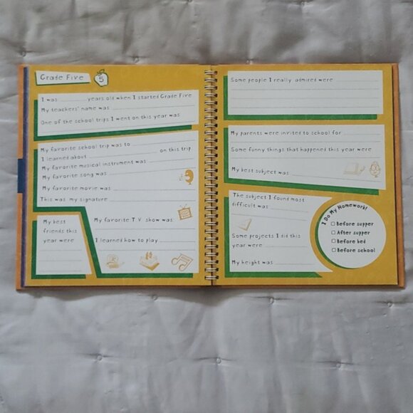 School Memory Album- Kindergarten to Grade 8 Memory Lane Album with extras - Picture 9 of 14